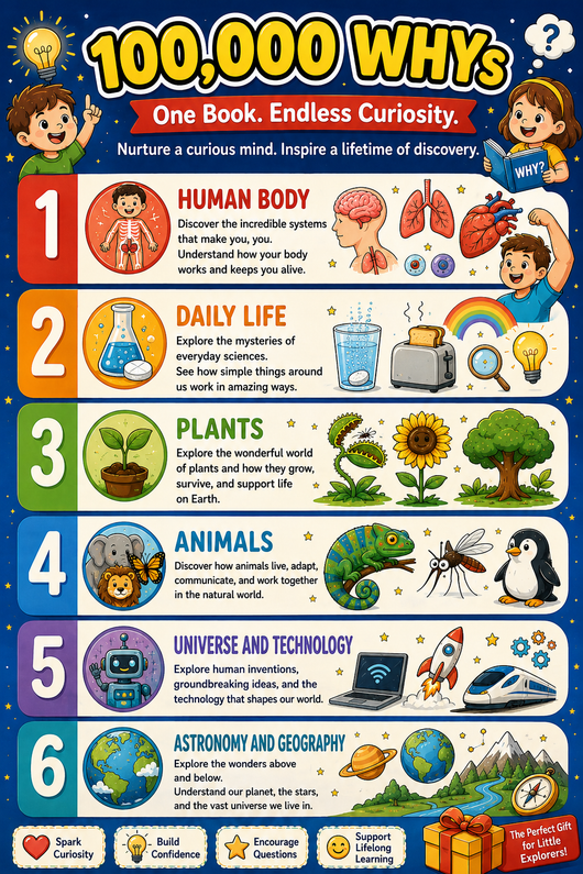 100,000 Whys — The Children's Book of Questions | Sage & Page