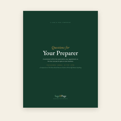 Questions for Your Preparer