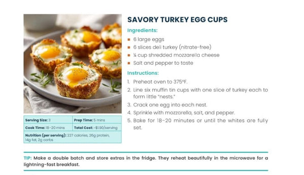 Savory Turkey Egg Cups