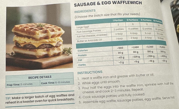 Sausage & Egg Wafflewich