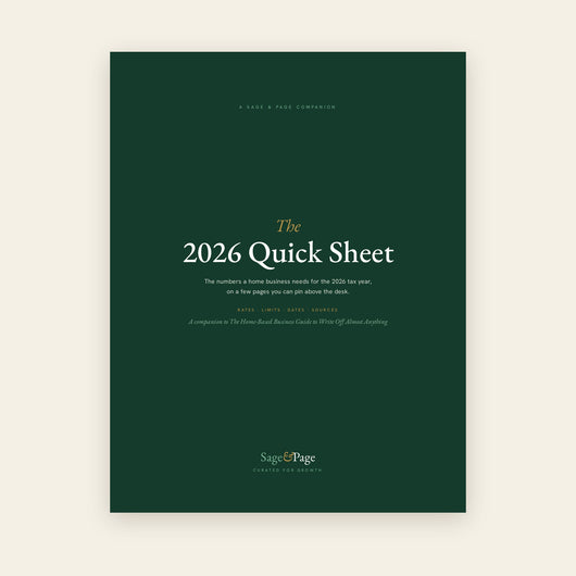 The 2026 Quick Sheet