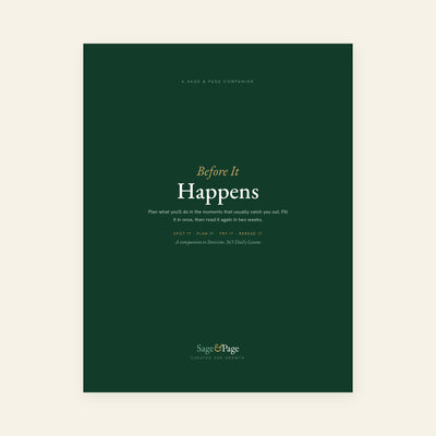 Before It Happens — a Sage & Page companion