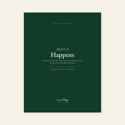 Before It Happens — a Sage & Page companion