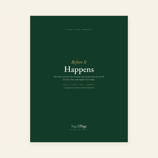 Before It Happens — a Sage & Page companion