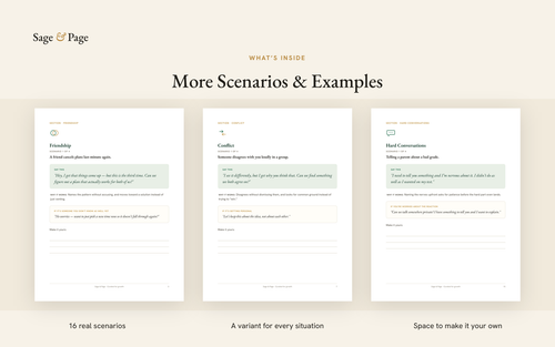 More Scenarios and Examples