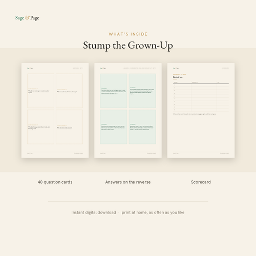 Stump the Grown-Up