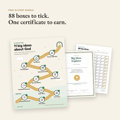Big Picture poster, tick chart and certificate